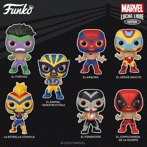 Funko Pop! Marvel: Lucha Libre Edition Set