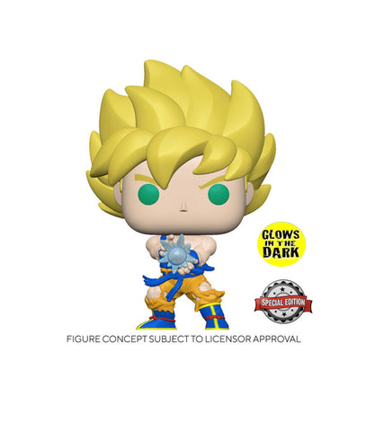 Funko Pop! Animation: DBZ - Super Saiyan Goku w/Kamehameha (Glow) (Special Edition)
