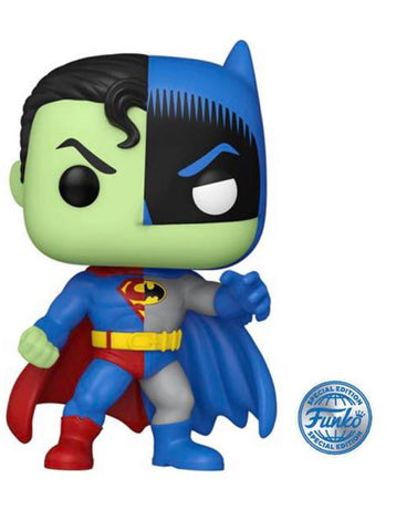 Funko Pop! Heroes: DC- Composite Bats/Supes Funko Special Edition