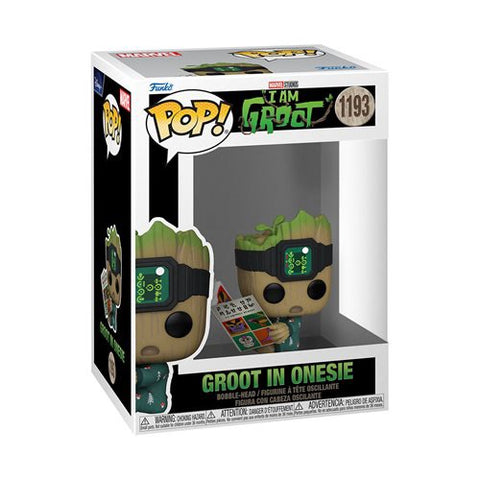 Funko Pop! Marvel: I Am Groot - Groot PJs w/ Book