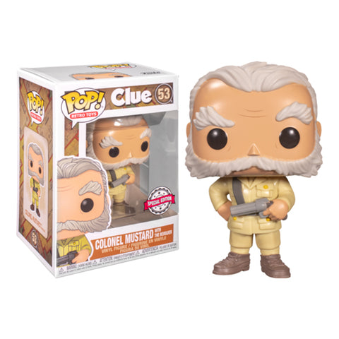 Funko Pop! Retro Toys: Clue - Colonel Mustard w/Revolver (Special Edition)