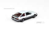 Toyota Corolla Levin AE86 White With Extra Wheels and Carbon Effect Front Bonnet Decal