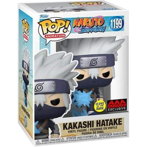 Funko Pop! Animation: Naruto: Shippuden Young Kakashi Hatake with Chidori Glow-in-the-Dark AAA Anime Exclusive