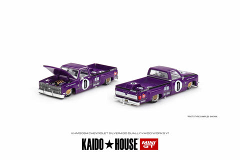 Kaido House x Mini GT Chevrolet Silverado Dually Kaido Works V1