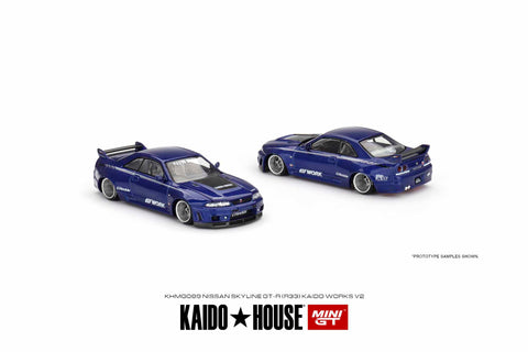 Kaido House x Mini GT Nissan Skyline GTR R33 Kaido works V2