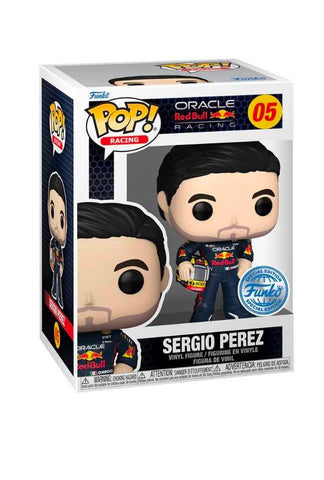 Funko Pop! Vinyl: Formula 1 - Sergio Perez with Helmet Exclusive