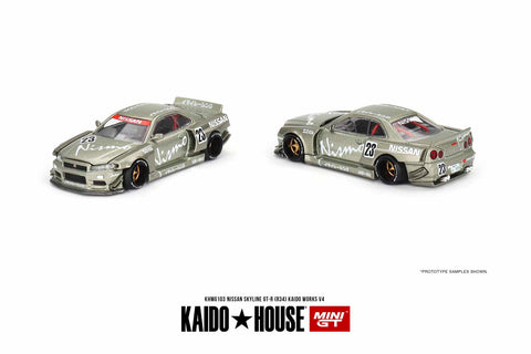 Kaido House x Mini GT Nissan Skyline GT-R (R34) Kaido Works V4