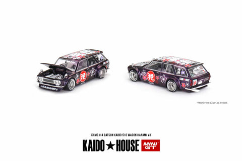 Kaido House x Mini GT Datsun KAIDO 510 Wagon Hanami V3