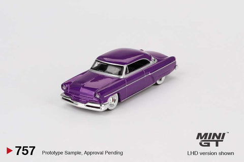Mini GT 1/64 Lincoln Capri Hot Rod 1954 Purple Metallic