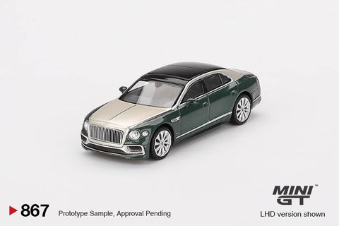 Mini GT 1/64 Bentley Flying Spur White Sand Verdant