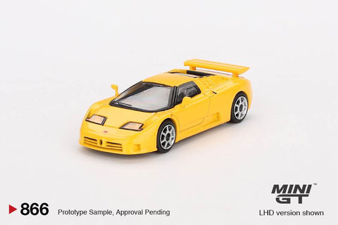 Mini GT 1/64 Bugatti EB110 Super Sport Giallo Bugatti