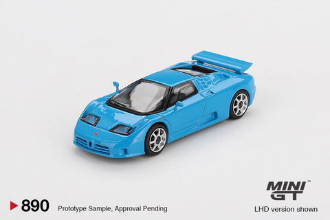 Mini GT 1/64 Bugatti EB110 Super Sport  Blu  Bugatti