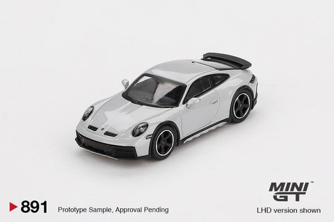 Mini GT 1/64 Porsche 911 Dakar Ice Gray Metallic