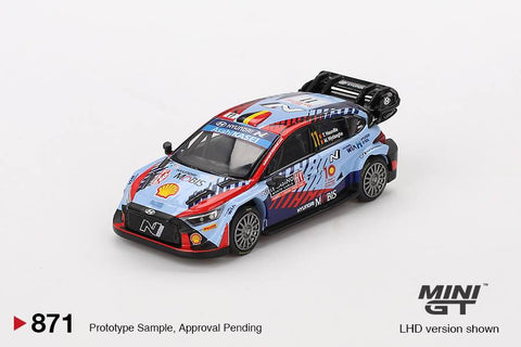 Mini GT 1/64 Hyundai i20 N Rally1 Hybrid #11   2024 Rallye Monte-Carlo Winner "