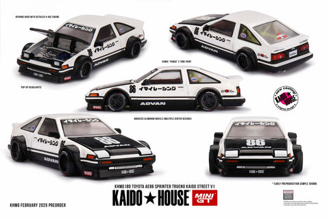 Kaido House x Mini GT Toyota AE86 Sprinter Trueno Kaido Street V1