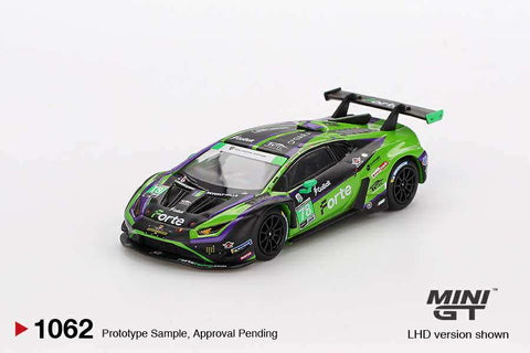 Mini GT 1/64 Lamborghini Huracán GT3 EVO2 #78 Forte Racing  2024 IMSA Daytona 24 Hrs