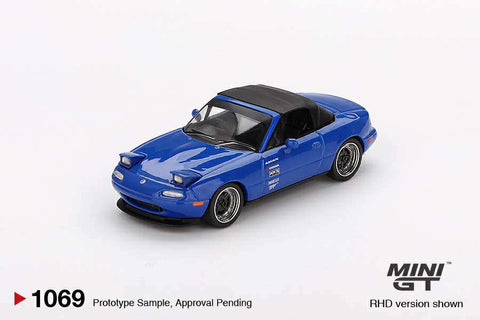 Mini GT 1/64 Mazda Miata MX-5 (NA) Tuned Version Dark Blue