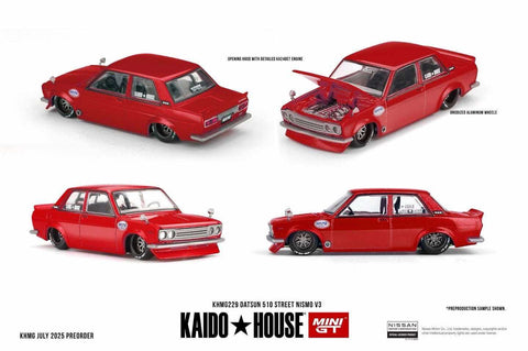 Kaido House x Mini GT 1/64  Datsun 510 Street Nismo V3