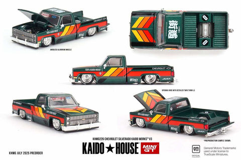 Kaido House x Mini GT 1/64 Chevrolet Silverado KAIDO WORKS V3