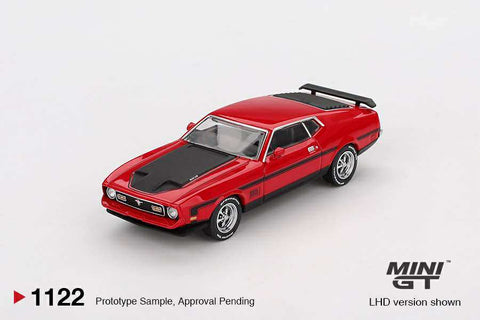 Mini GT 1/64 Ford Mustang Mach1 1971 Race Red