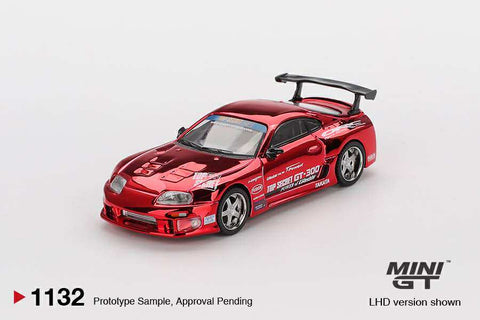Mini GT 1/64 Toyota Supra (A80) Top Secret GT-300  Top Secret Red Chrome "
