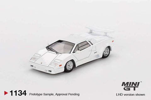 Mini GT 1/64  Lamborghini Countach 25th Anniversary White