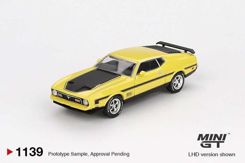 Mini GT 1/64 Ford Mustang Mach1 Grabber Yellow