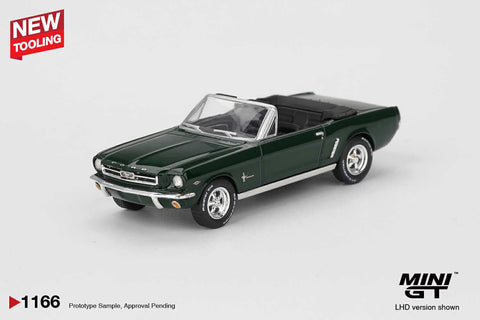 Mini GT 1/64 Ford Mustang Convertible 1964 Highland Green