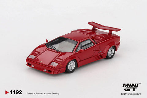 Mini GT 1/64 Lamborghini Countach 25th Anniversary Red