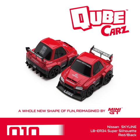 Nissan LB-ER34 Super Silhouette SKYLINE Red/Black /Blister packaging"