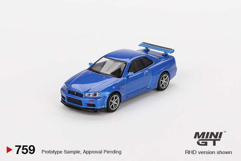 1:64 Nissan Skyline GT-R (R34)  V-Spec Bayside Blue RHD