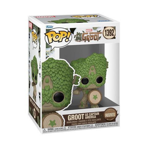 Funko Pop! Marvel: WAG- Groot as Captain America