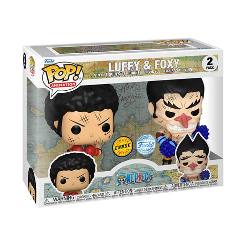 Funko Pop! Animation: 2pack- Luffy and Foxy chase