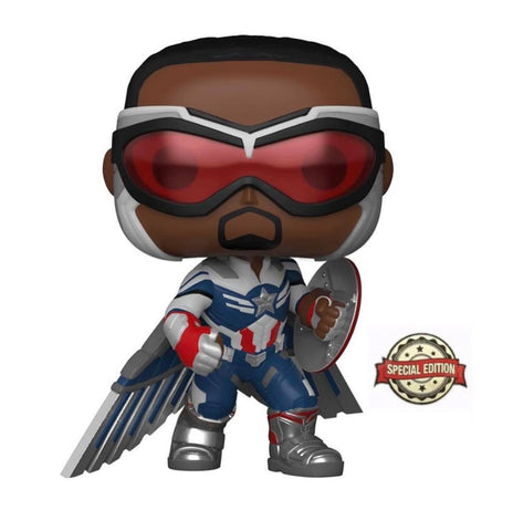 Funko Pop! Marvel: The Falcon and the Winter Soldier- Captain America Action Pose (SE)