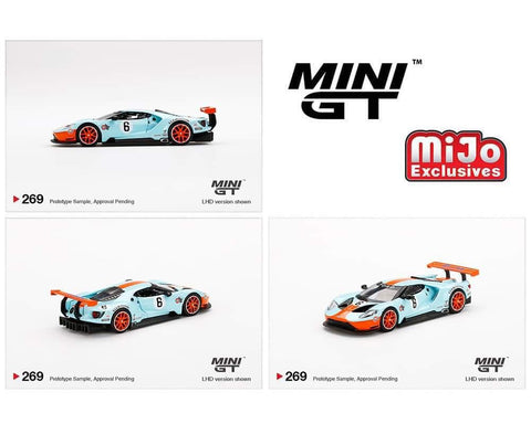 Mini GT 1/64 Ford GT LM Gulf Livery MJ USA Exclusive (blister pack)
