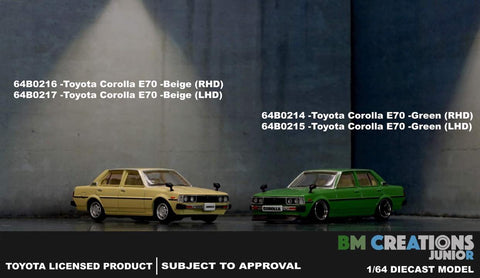 BM Creations 1/64 Toyota Corolla E70 (LHD)