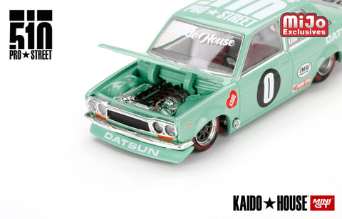 [ Kaido House x MINI GT ] Datsun 510 Pro Street KDO510  - MJ Exclusive