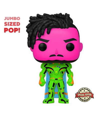 Funko Pop! Jumbo: Marvel - What If - 10" Killmonger (Blacklight) Special Edition