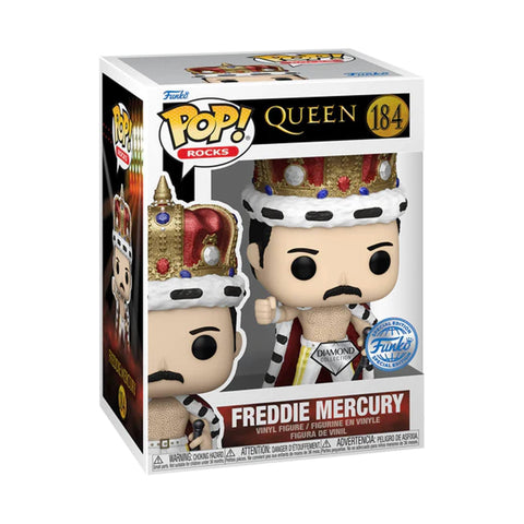 Funko Pop! Rocks: Freddie Mercury King (DGLT) Special Edition