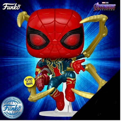 Funko Pop! Marvel - Avengers Endgame- Iron Spider (GITD) Funko Special Edition