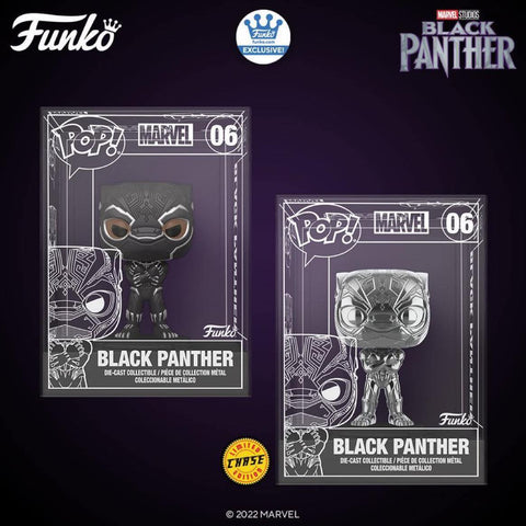 Funko Pop! Diecast: Marvel - Black Panther sealed (chance of chase) Funko Shop Exclusive
