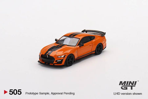 Mini GT 1/64Ford Mustang Shelby GT500 Twister Orange LHD