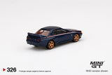 Mini GT 1/64 Nissan Skyline GT-R (R32) Nismo S-Tune Dark Blue RHD