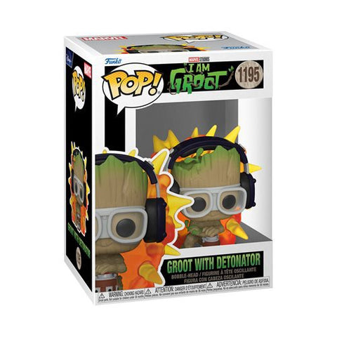 Funko Pop! Marvel: I Am Groot - Groot w/ Detonator