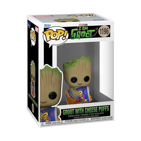 Funko Pop! Marvel: I Am Groot - Groot w/ Cheese Puffs