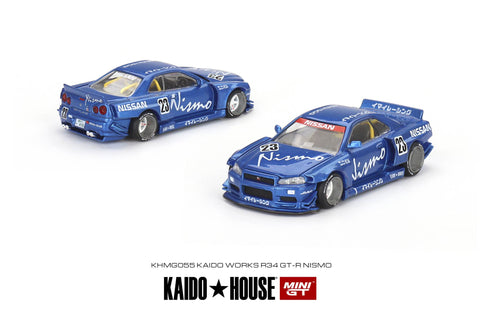 Mini GT 1/64 Nissan Skyline GTR R34 Kaido works V3