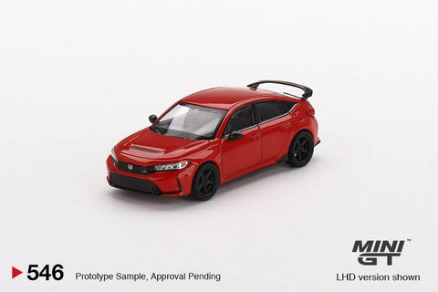 Mini GT 1/64 Honda Civic Type R Rally Red 2023 with Advan GT wheel LHD