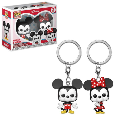 Pop Keychain: Disney - 2-Pack Minnie Mouse and Mickey Mouse Mini