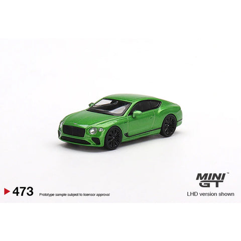 Mini GT 1/64 Bentley Continental GT speed 2022 Apple Green LHD