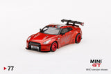 1/64 LB Works Nissan GT-R R35 Type 1 Rear Wing ver 1+2 Candy Red (RHD)